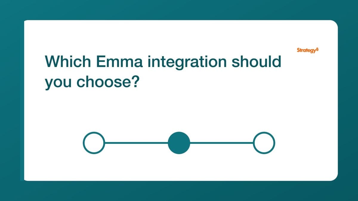 Seven Emma integrations mapped to their specific subscriber sources and destination groups