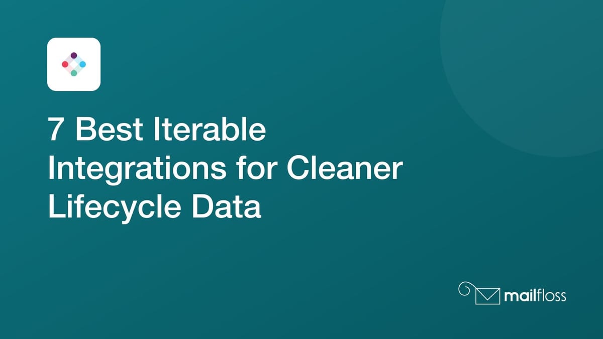 Seven integration paths connecting Iterable lists, events, templates, mobile attribution, and lead forms