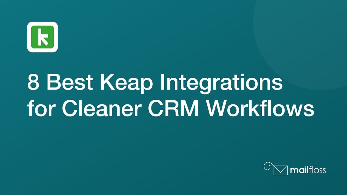 Eight integration paths feeding forms, meetings, billing events, and verified email data into a Keap contact record