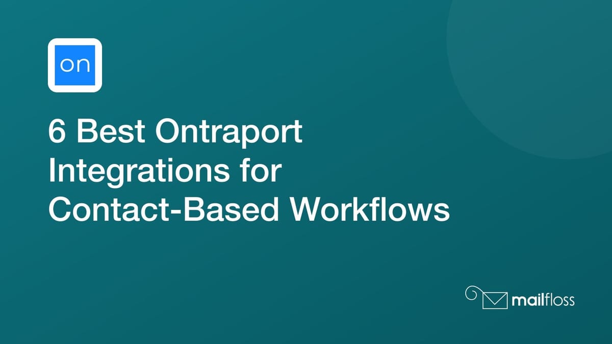 Six integration roles around an Ontraport contact, from quiz and video inputs to recording tasks and recurring email cleanup.