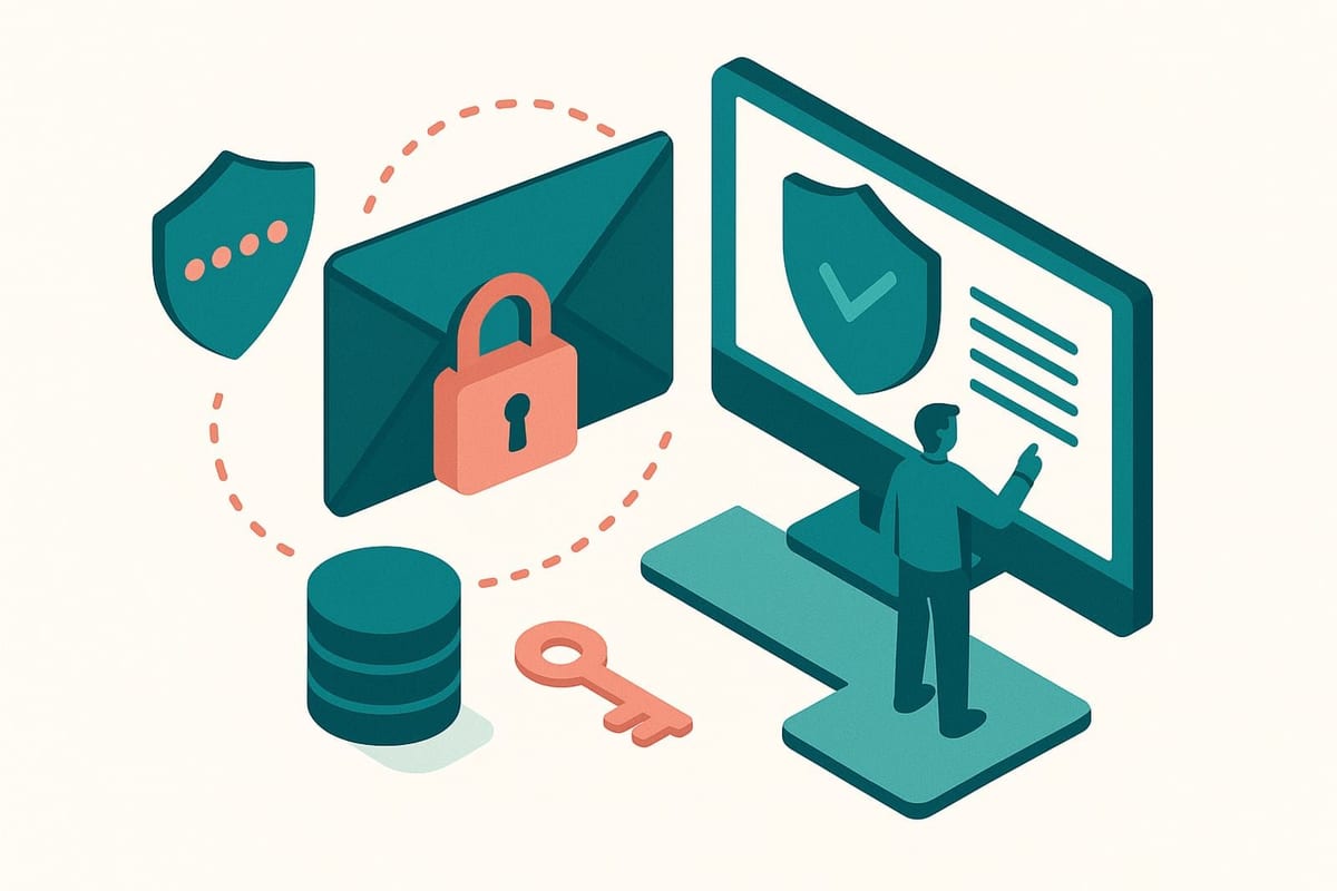 Illustration for "Email Data Security: Protecting Subscriber Information"