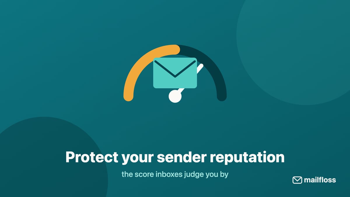 mailfloss sender reputation illustration