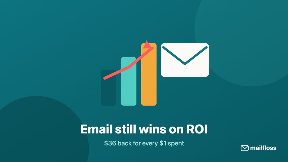 mailfloss email ROI illustration
