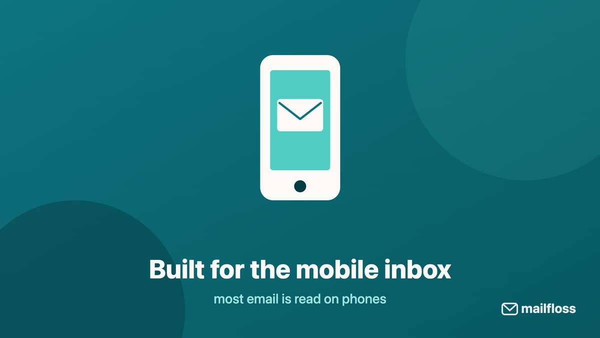 mailfloss mobile email illustration