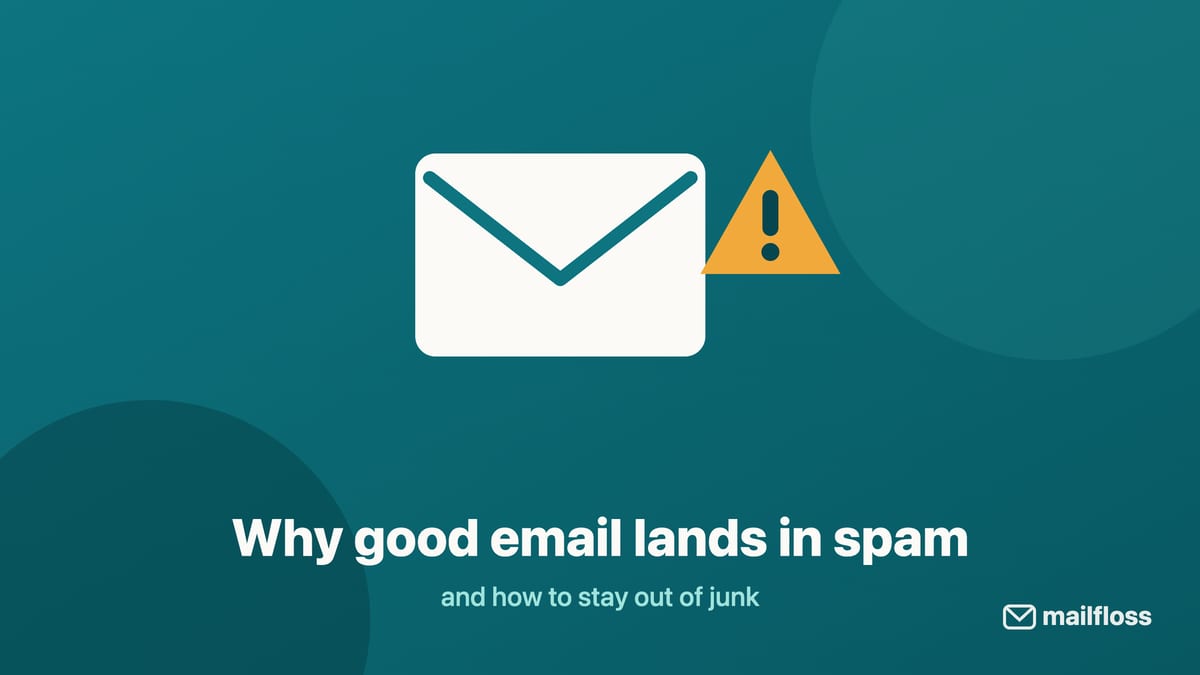 mailfloss avoid spam folder illustration