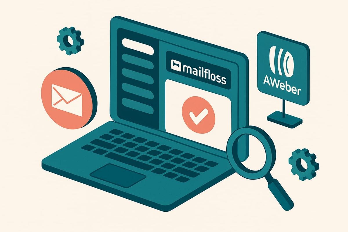 Illustration: How do you configure mailfloss for AWeber step by step?