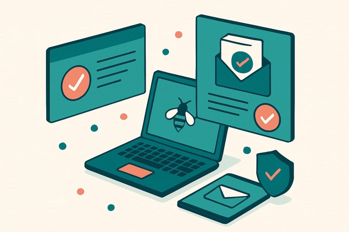 Illustration: Why use both real-time and daily beehiiv verification?