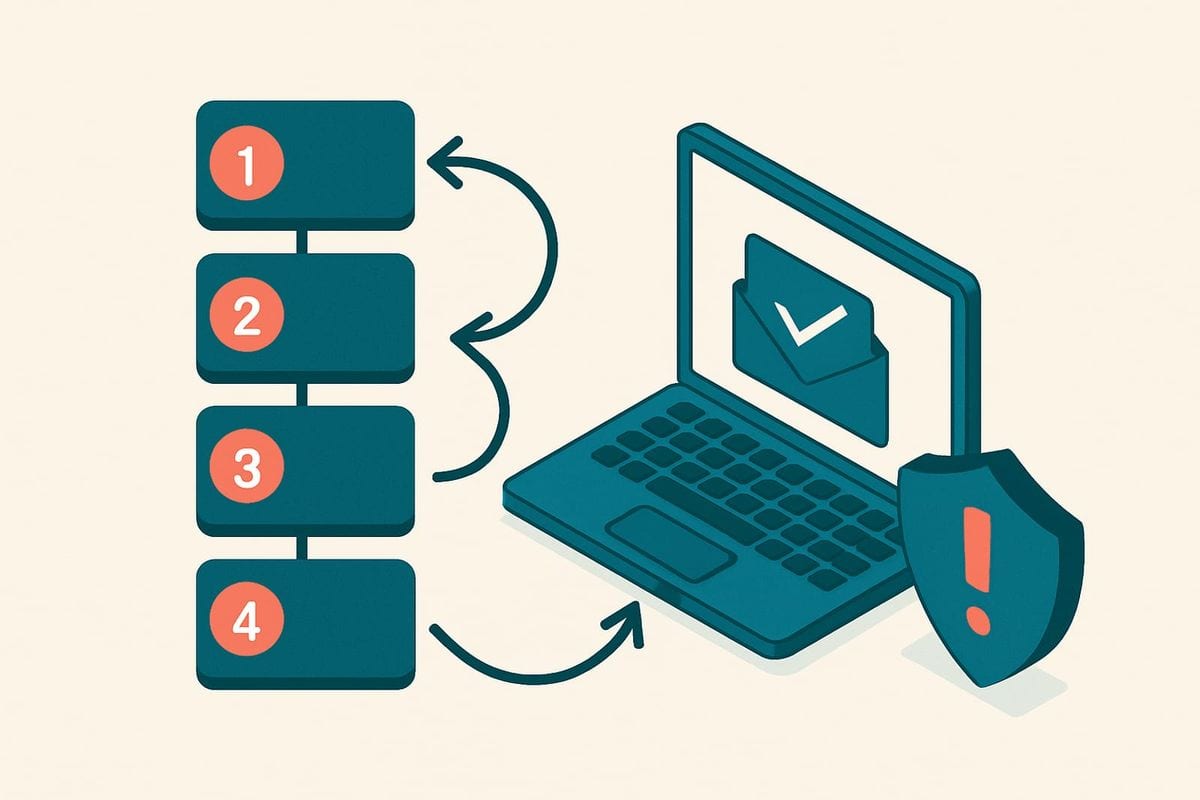 Illustration: How does the four-stage Benchmark signup-control loop work?