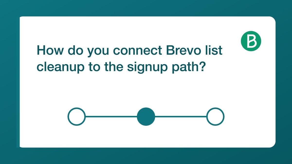 How do you connect Brevo list cleanup to the signup path? — mailfloss