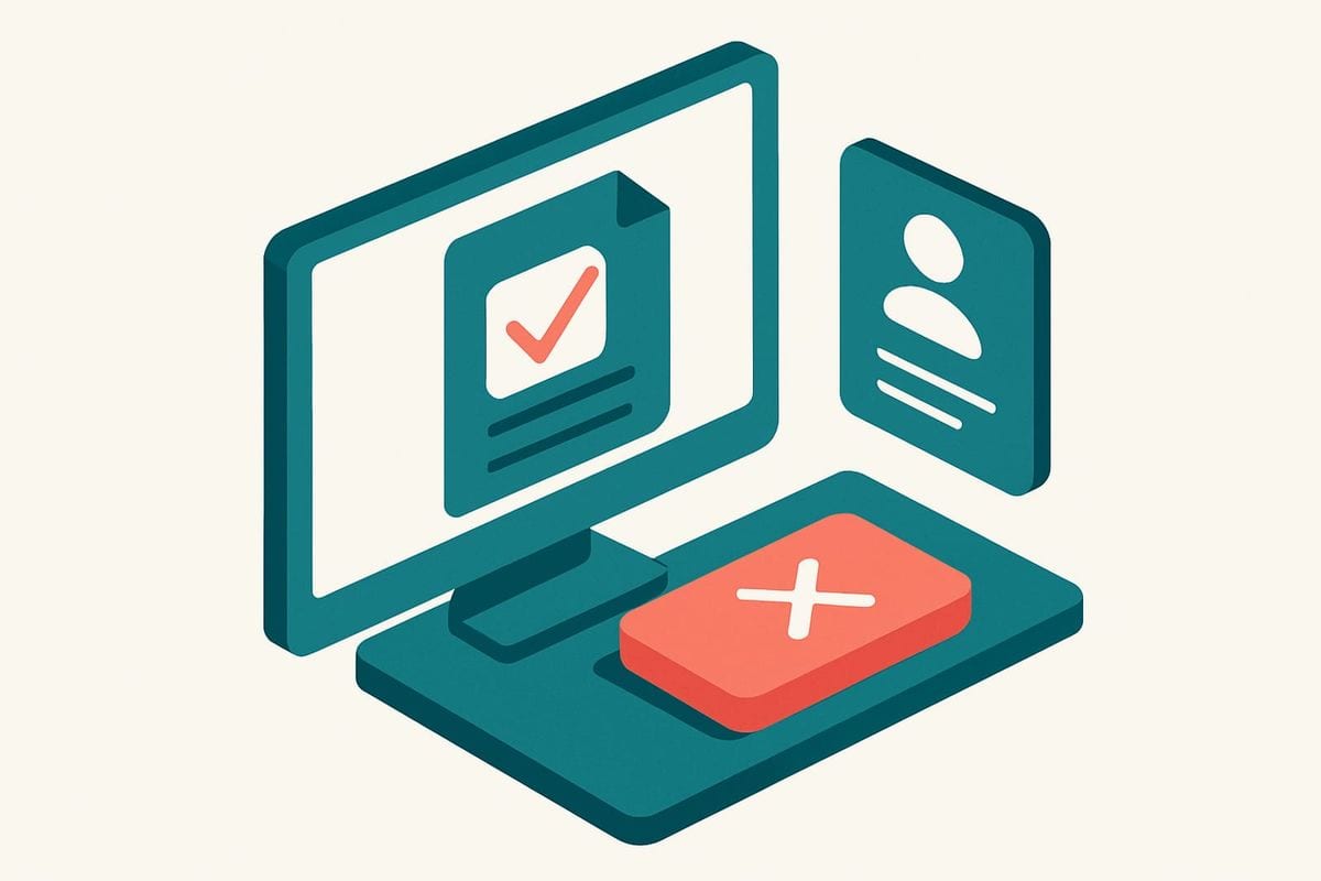Illustration: 4. Decide what happens after verification