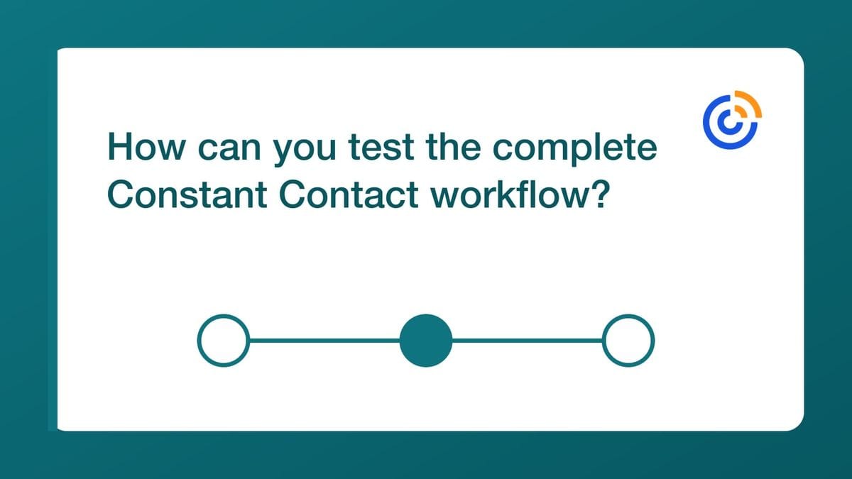 Worksheet linking a Constant Contact signup source and destination list to verification, cleanup policy, writeback, and firs