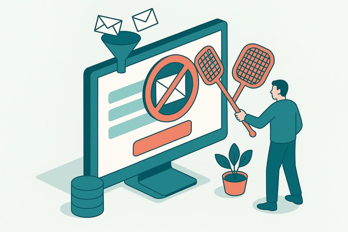 Illustration for "How to Reduce Spam Signups in Drip"