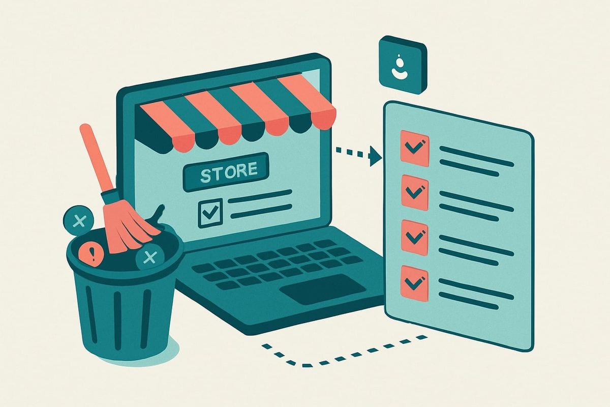 Illustration: How do you scope cleanup to the right Drip store or list?