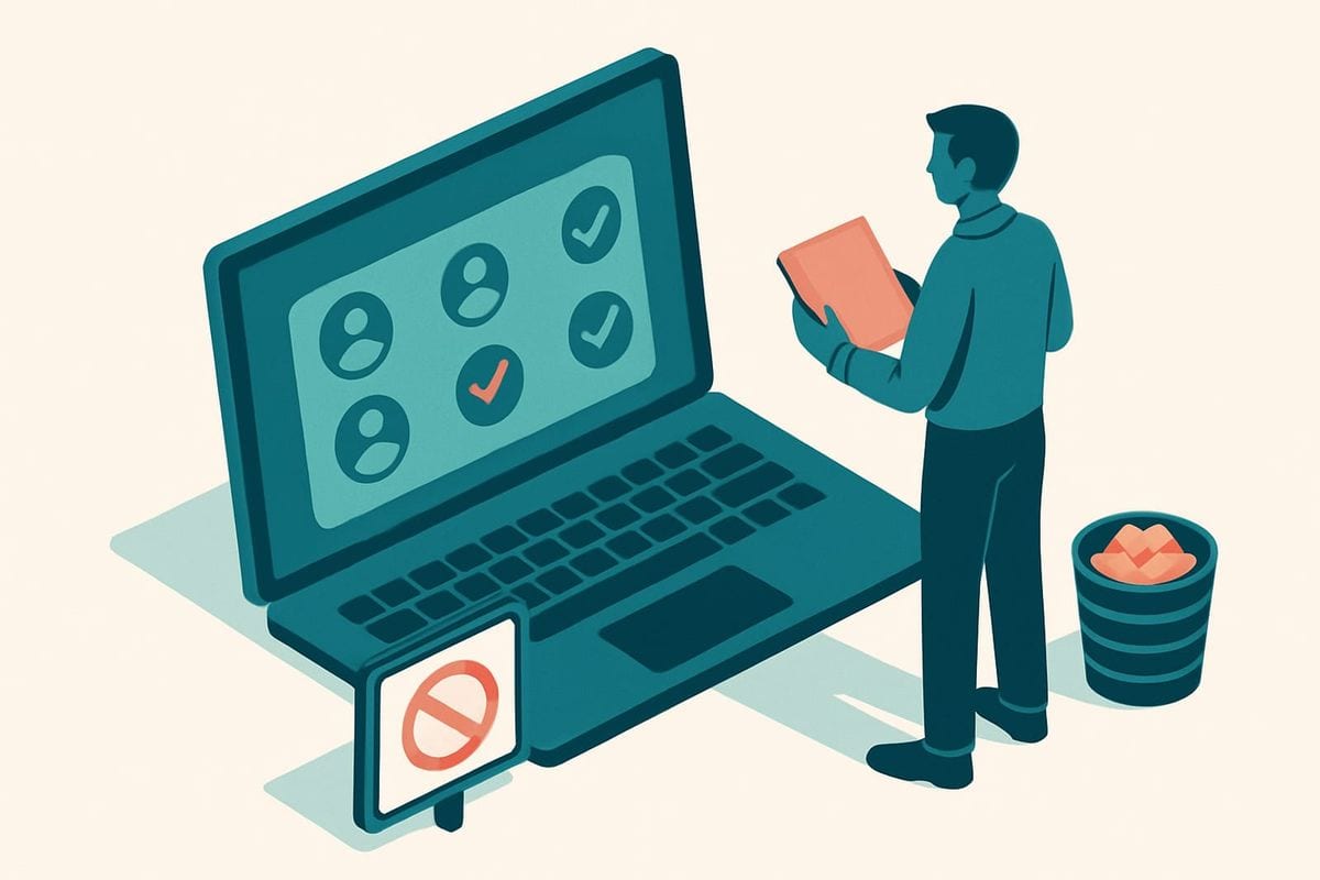 Illustration: How do you configure a review-first cleanup workflow?