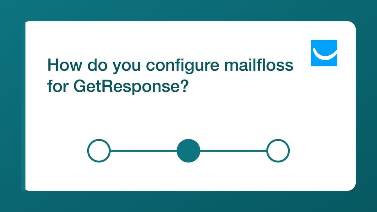 Five-step setup for watching and cleaning selected GetResponse lists with mailfloss