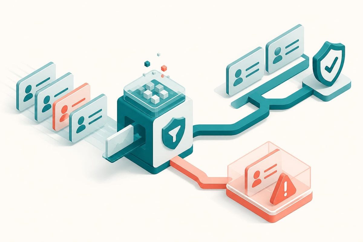 Illustration: What happens after mailfloss finds a risky address?