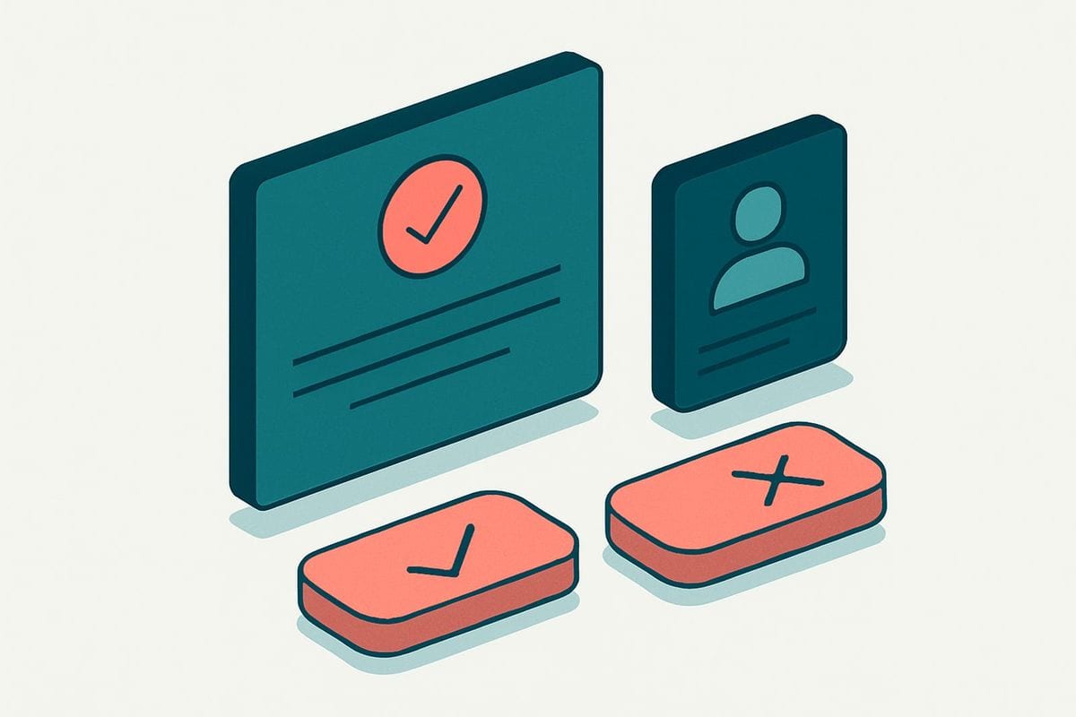 Illustration: 4. Choose what happens after verification