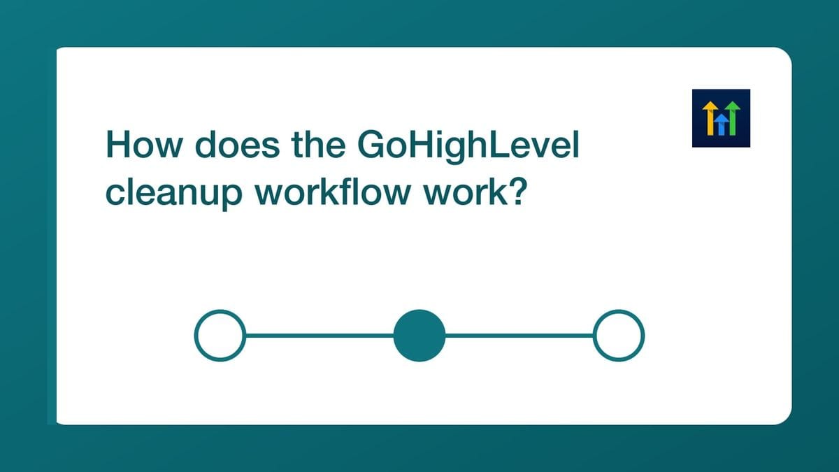 Selected GoHighLevel list connected to mailfloss with four configurable cleanup outcomes