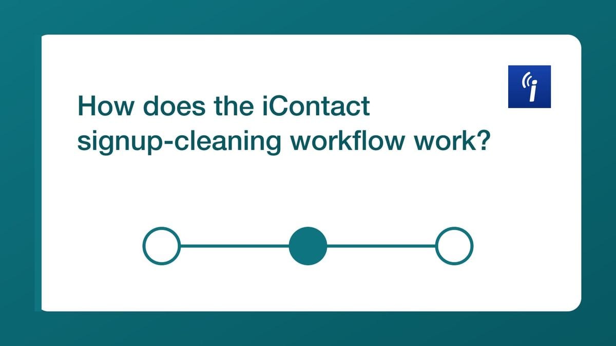 Workflow for checking new and older contacts in a selected iContact newsletter