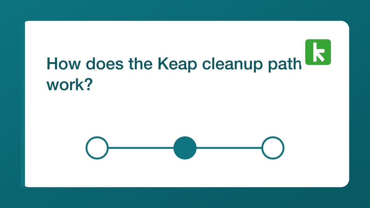 Authorizing Keap and selecting CRM connections and lists for the first mailfloss sync