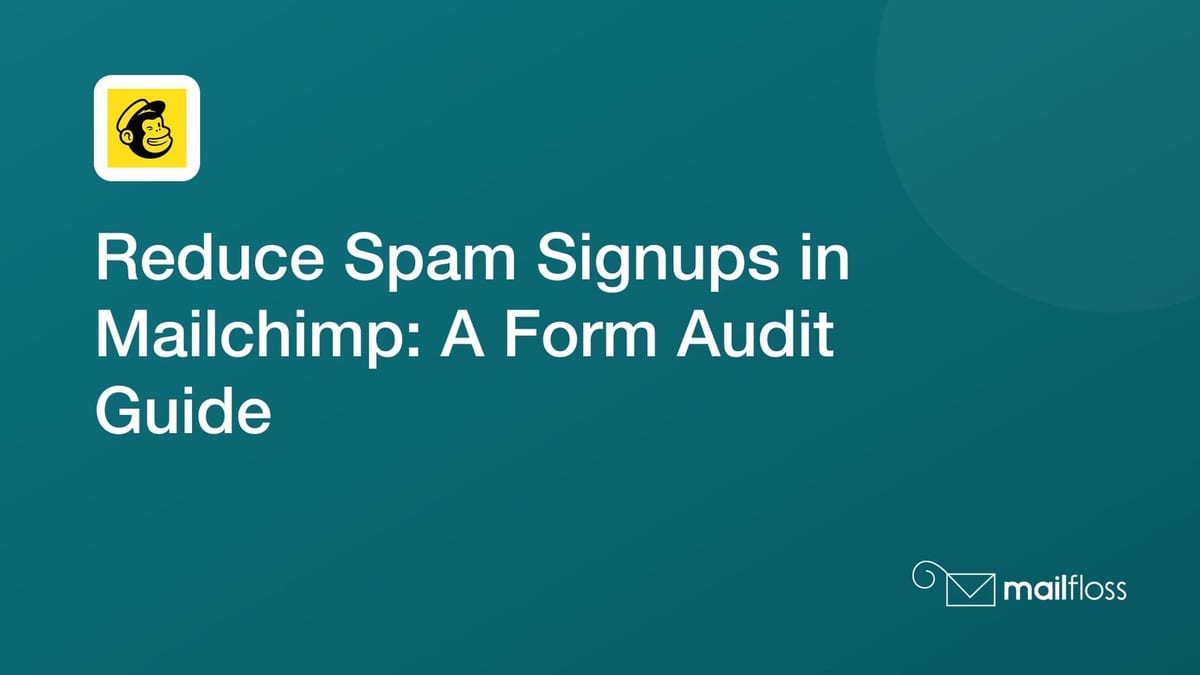 Mailchimp signup routes converge on an audience, with a separate opt-in check for third-party and API submissions.