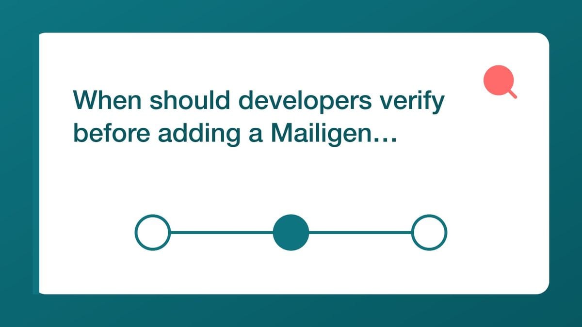 When should developers verify before adding a Mailigen contact? — mailfloss