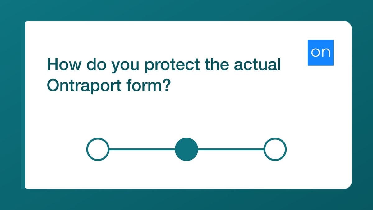 How do you protect the actual Ontraport form? — mailfloss