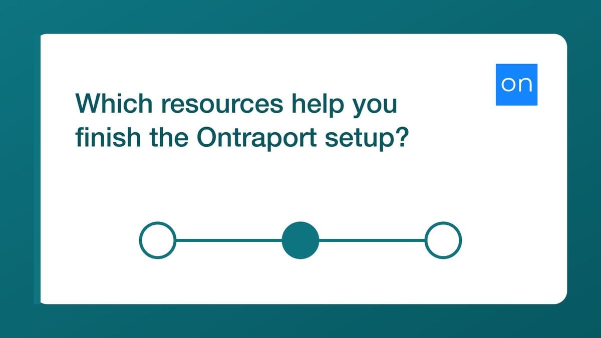 Which resources help you finish the Ontraport setup? — mailfloss