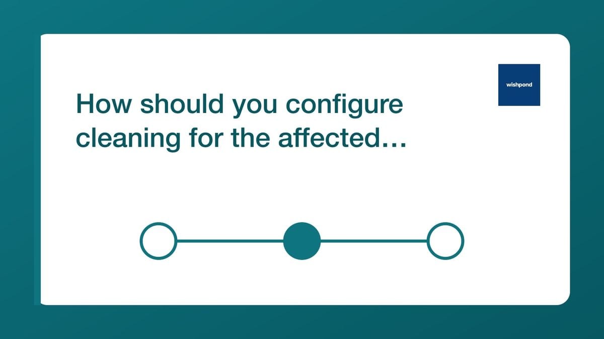 How should you configure cleaning for the affected Wishpond list? — mailfloss