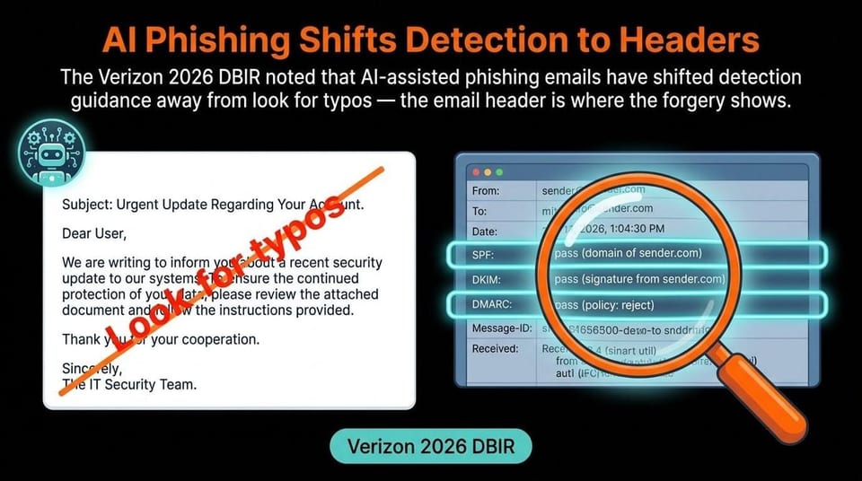 AI Phishing Shifts Detection to Headers