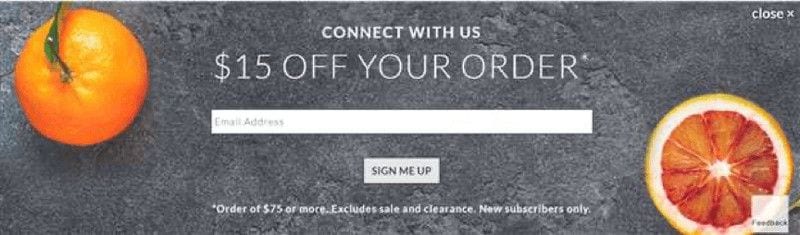 Offer a promo code