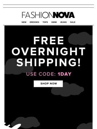 Free overnight shipping