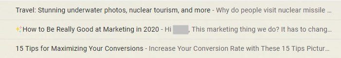 Use message previews effectively
