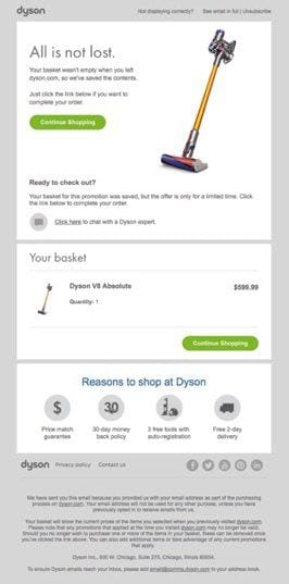 The Best Cart Abandonment Emails: 10 Top Picks