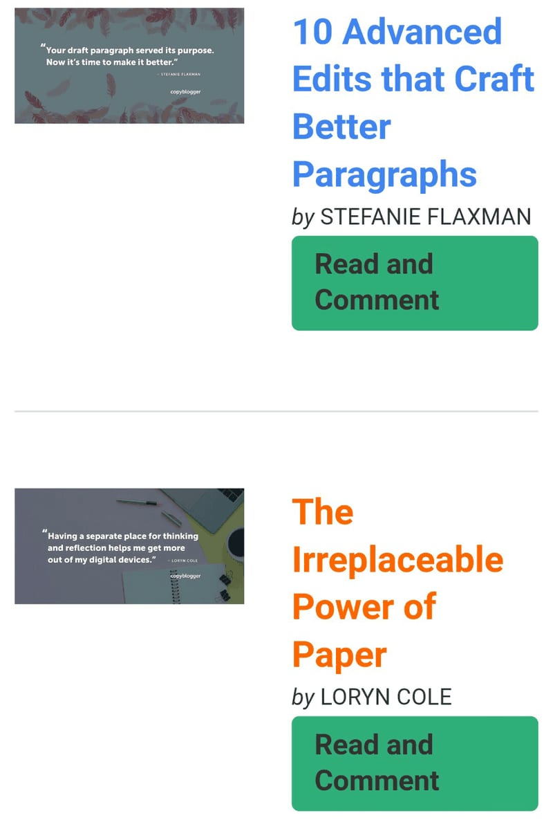 These pots have short summaries and beautiful links