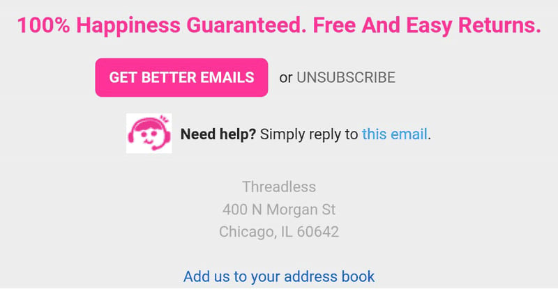 Threadless provides benefits