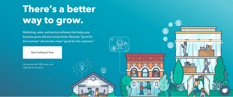 HubSpot landing page