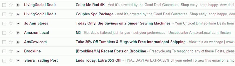 Subject lines need to stand out