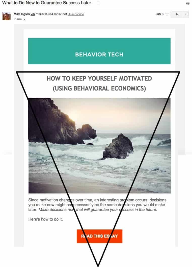 have a strong CTA in the reverse pyramid