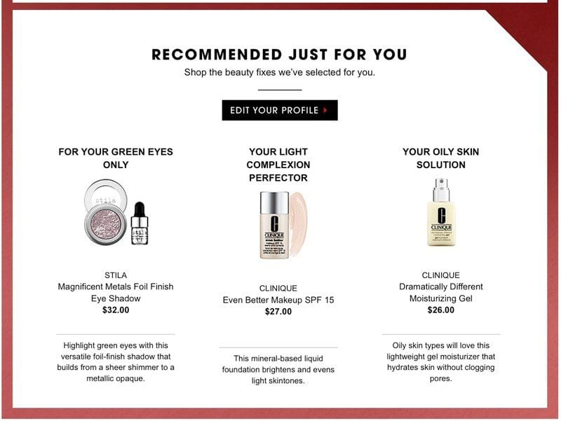 Use personalized product recommendations