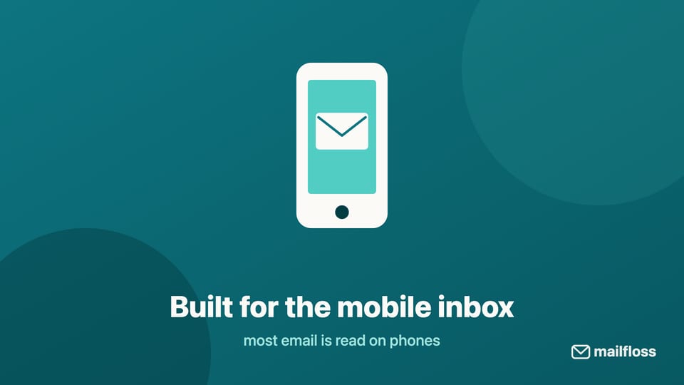 mailfloss mobile email illustration