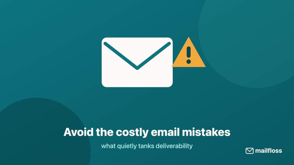 mailfloss email mistakes illustration